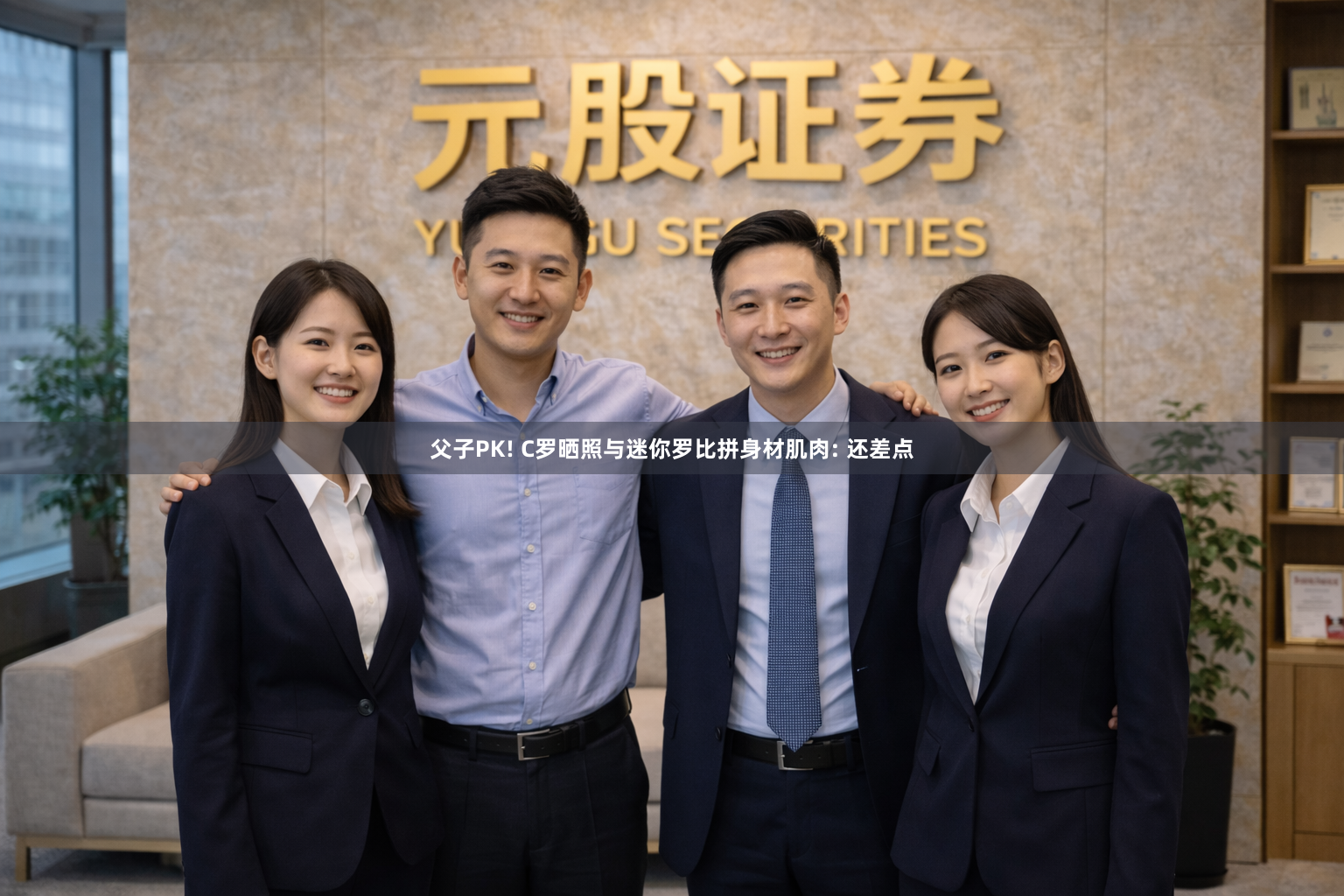 父子PK! C罗晒照与迷你罗比拼身材肌肉: 还差点