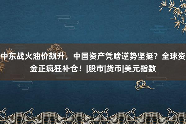 中东战火油价飙升，中国资产凭啥逆势坚挺？全球资金正疯狂补仓！|股市|货币|美元指数