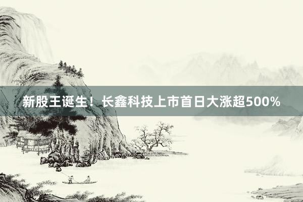 新股王诞生！长鑫科技上市首日大涨超500%