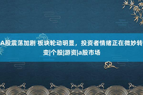 A股震荡加剧 板块轮动明显，投资者情绪正在微妙转变|个股|游资|a股市场
