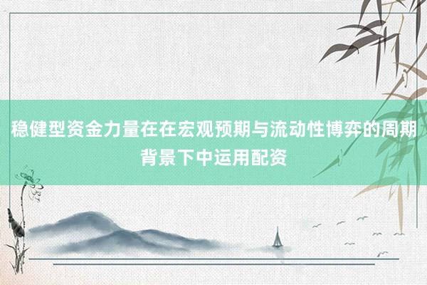 稳健型资金力量在在宏观预期与流动性博弈的周期背景下中运用配资