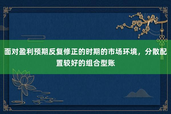 面对盈利预期反复修正的时期的市场环境，分散配置较好的组合型账